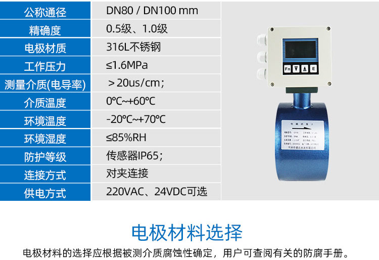 農(nóng)灌夾持式電磁流量計(jì)