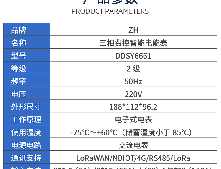 三相費控智能電表